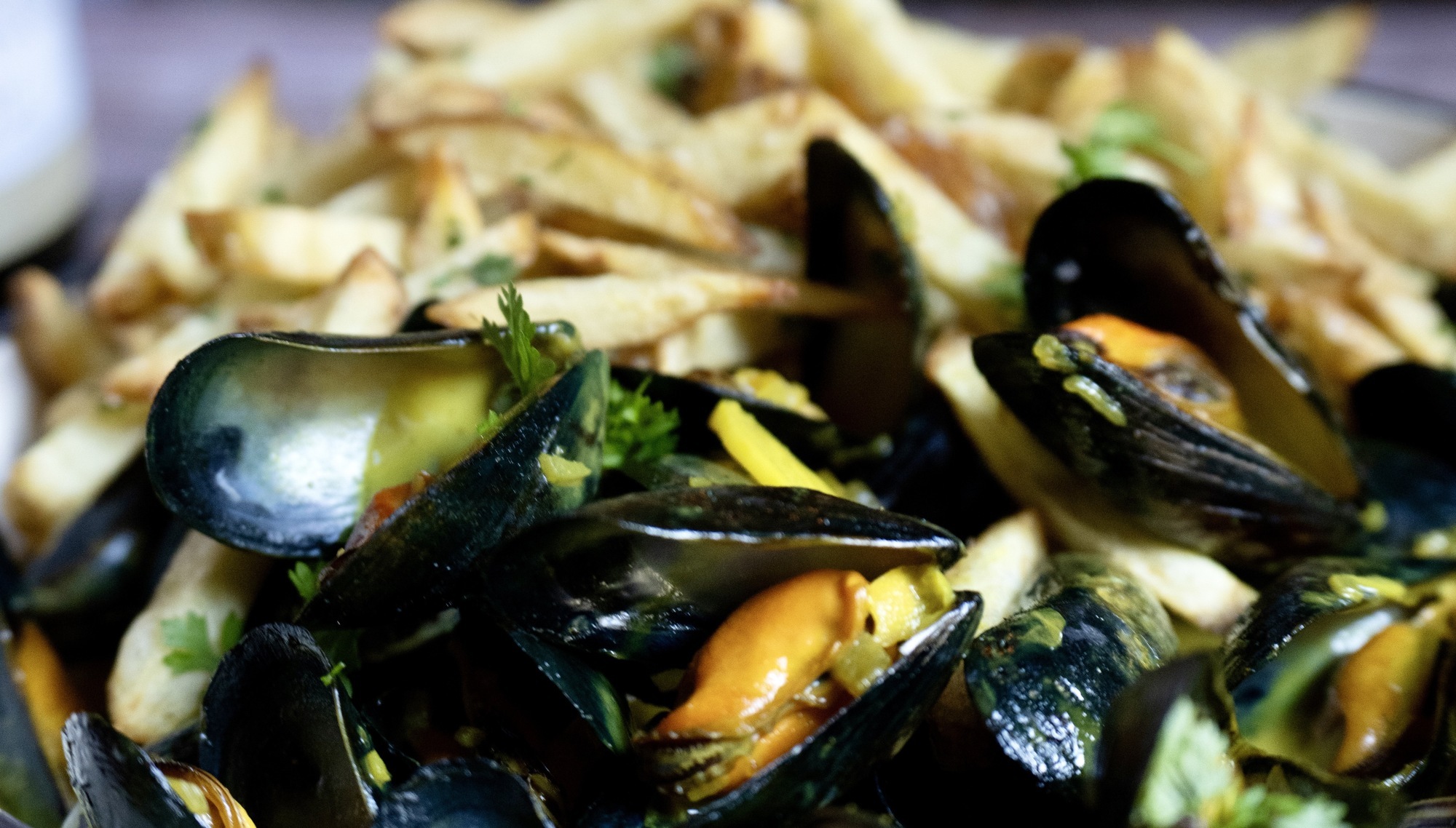 Aishling Moore: The ultimate curried mussels with shoestring fries dish