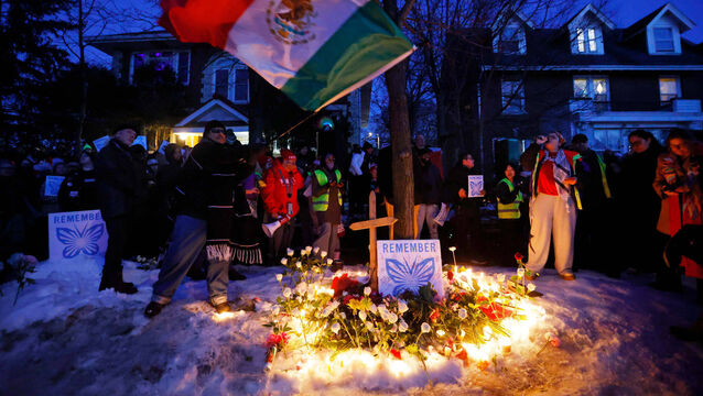 <p>People gather for a vigil after an ICE officer shot and killed a woman on Wednesday in Minneapolis. Picture: Bruce Kluckhohn/AP</p>
