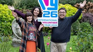 <p>From left: Palestinian activist Alaa Amro of Service Civil International (Ireland); Dr Caroline Murphy, chief executive of Comhlámh; Dr Chris Millora of Goldsmiths, University of London, at the Irish launch of the UN’s International Year of Volunteers for Sustainable Development.</p>