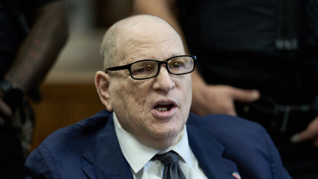 Harvey Weinstein appearing in court in New York (Curtis Means/Pool Photo via AP)