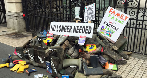 Farmers demonstration in Dublin