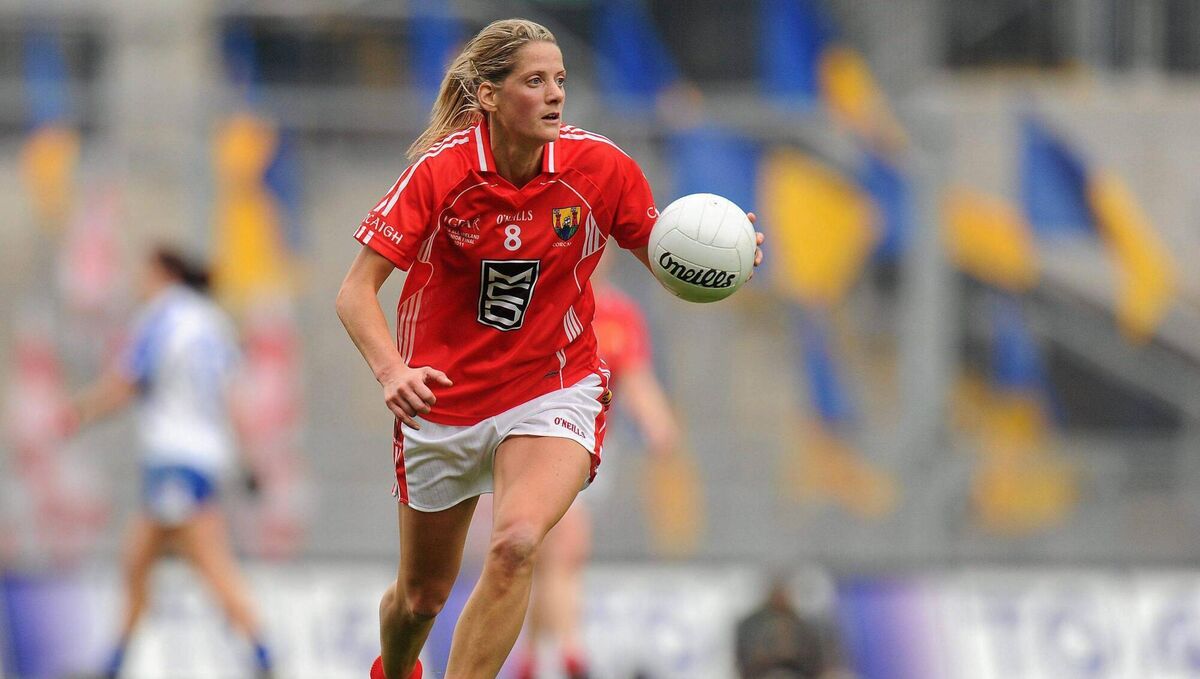 Juliet Murphy, Cork. in full flow against Monaghan in 2011. Picture: Pat Murphy / Sportsfile