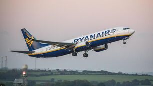 <p> Ryanair aircraft at Cork Airport. Picture: David Creedon</p>