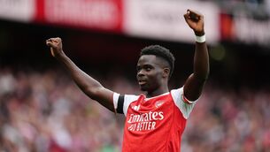 <p>SAKA CAN: Arsenal's Bukayo Saka has dealt Arsenal a major boost by agreeing to a new long-term contract. Pic: John Walton/PA Wire.</p> <p>SAKA CAN: Arsenal's Bukayo Saka has dealt Arsenal a major boost by agreeing to a new long-term contract. Pic: John Walton/PA Wire.</p>