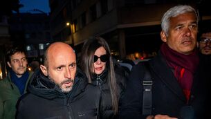 <p>The owners of the "Le Constellation" bar Jacques und Jessica Moretti arrive with their lawyers to be auditioned by the Valais public prosecutor's office in Sion, Switzerland. Picture: Jean-Christophe Bott/AP</p> <p>The owners of the "Le Constellation" bar Jacques und Jessica Moretti arrive with their lawyers to be auditioned by the Valais public prosecutor's office in Sion, Switzerland. Picture: Jean-Christophe Bott/AP</p>