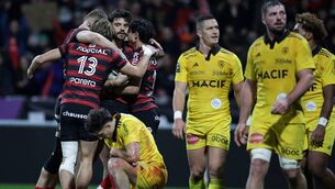 <p>Jack Nowell admitted it was an “embarrassing” experience when La Rochelle's 60-14 defeat to Toulouse was addressed at training. Pic: Valentine CHAPUIS / AFP via Getty Images)</p>