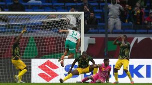 <p>A HAPPY ILIMAN: Senegal's Iliman Ndiaye reacts after scoring the winning goal. Pic: AP Photo/Themba Hadebe.</p>