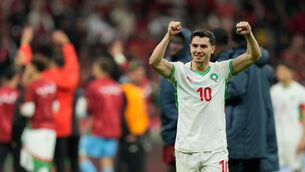<p>INTO THE SEMIS: Brahim Diaz scored for the fifth game in a row at the 2025 Africa Cup of Nations as hosts Morocco defeated Cameroon. Pic: AP Photo/ Mosa'ab Elshamy.</p>