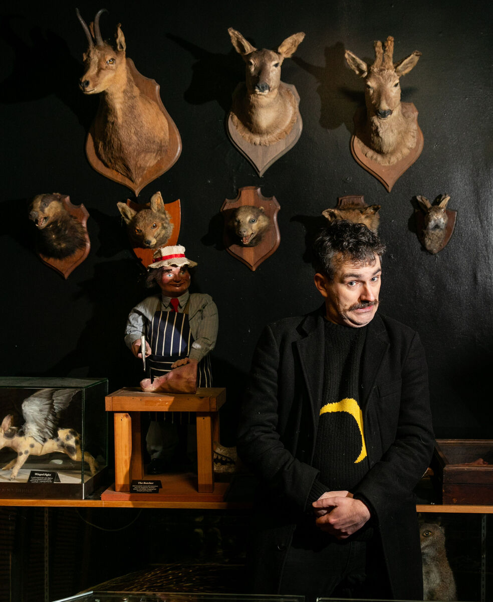 Paul Mangan at the Museum of Curiosities in Pembrooke St Lower, Dublin. Picture: Gareth Chaney