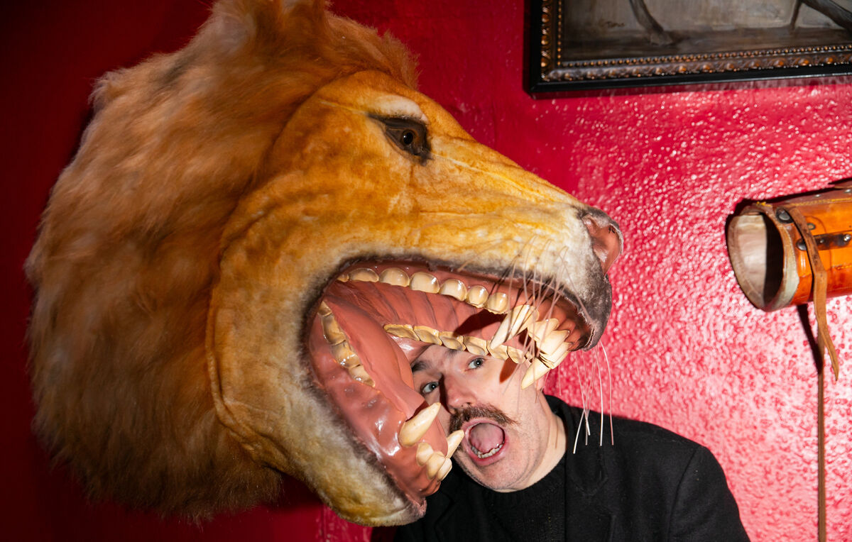 Paul Mangan at the Museum of Curiosities in Pembrooke St Lower, Dublin. Picture: Gareth Chaney