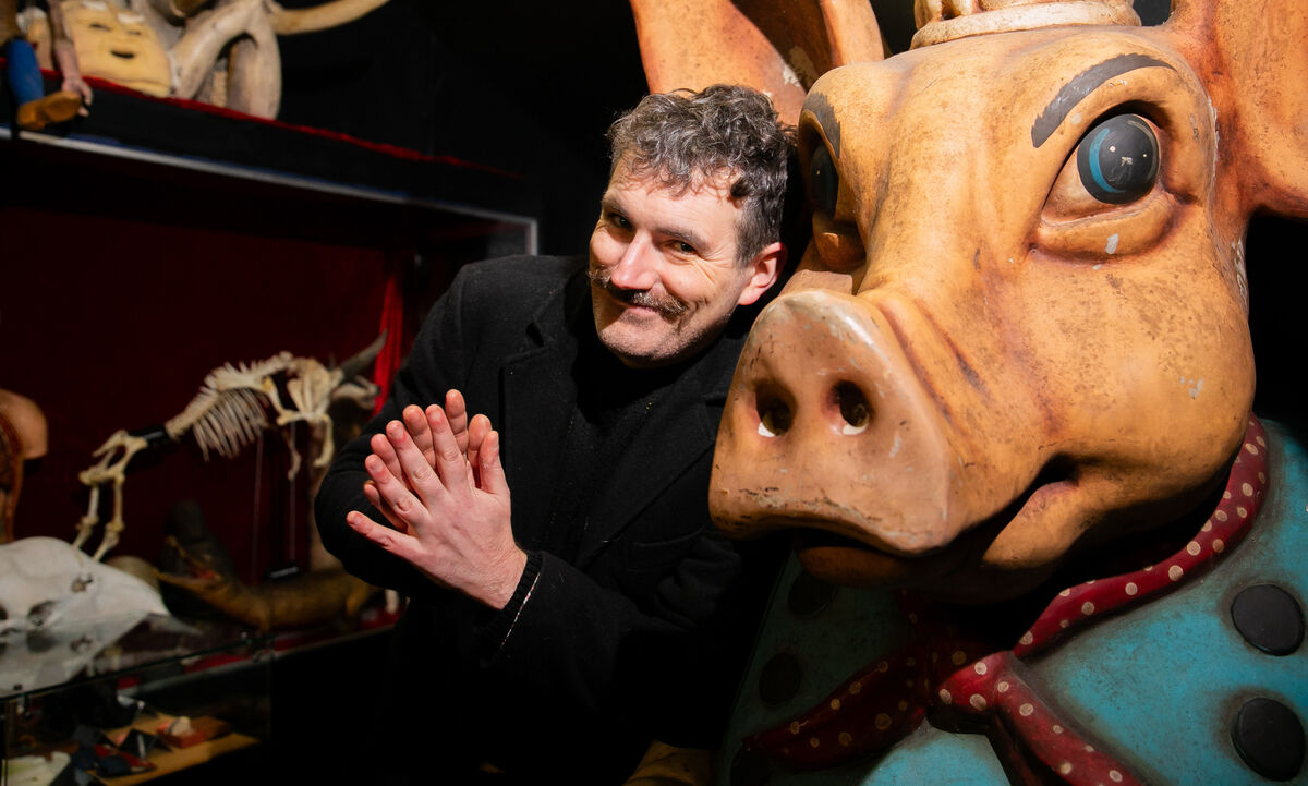 Paul Mangan at the Museum of Curiosities in Pembrooke St Lower, Dublin. Picture: Gareth Chaney