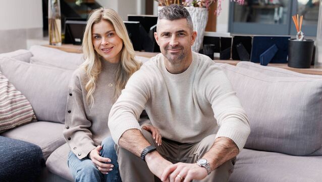 <p>Jess Redden and Rob Kearney. Picture: Bríd O'Donovan.</p>