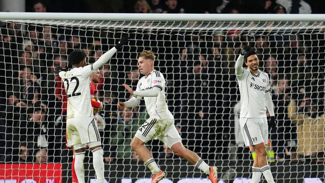 Fulham’s Emile Smith Rowe celebrates (Adam Davy/PA)