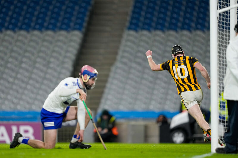 Conor Fahey of Upperchurch-Drombane celebrates his goal. Pic: ©INPHO/James Lawlor