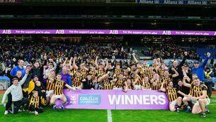 <p>The Upperchurch-Drombane team celebrates</p> <p>The Upperchurch-Drombane team celebrates</p>