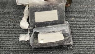 <p>The seized cocaine. Picture: An Gard Siochána</p> <p>The seized cocaine. Picture: An Gard Siochána</p>