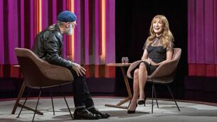 <p>Jane Seymour joined Tommy Tiernan on Saturday night. Picture: Tommy Tiernan Show/RTE One.</p>