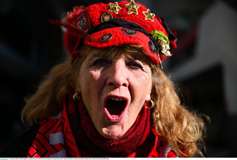 TRUE COLOURS: RC Toulon supporter Chantelle Thierry before the Investec Champions Cup match between RC Toulon and Munster at Stade Felix Mayol in Toulon, France. Photo by Shauna Clinton/Sportsfile TRUE COLOURS: RC Toulon supporter Chantelle Thierry before the Investec Champions Cup match between RC Toulon and Munster at Stade Felix Mayol in Toulon, France. Photo by Shauna Clinton/Sportsfile