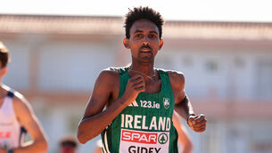 <p>IRISH RECORD: Efrem Gidey broke his own Irish 10km record when clocking 27:39 in Valencia on Sunday morning, the 25-year-old carving four seconds off the mark he ran in the same race last year. Picture: ©INPHO/Morgan Treacy</p>