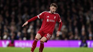 <p>INJURY UPDATE: Defender Conor Bradley is set to undergo surgery on a serious knee injury which will rule him out of the rest of Liverpool’s season.Picture: Justin Setterfield/Getty Images</p>