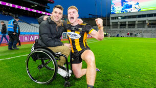 <p>Philip Wall of Kilbrittain celebrates with his brother Jamie Wall. Pic: ©INPHO/James Lawlor</p> <p>Philip Wall of Kilbrittain celebrates with his brother Jamie Wall. Pic: ©INPHO/James Lawlor</p>