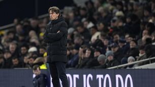 <p>Tottenham Hotspur manager Thomas Frank on the touchline. Pic: Andrew Matthews/PA Wire.</p>