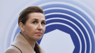 <p>Denmark's Prime Minister Mette Frederiksen arrives for an EU summit at the Egmont Palace in Brussels, Monday, Feb. 3, 2025. (AP Photo/Geert Vanden Wijngaert)</p>