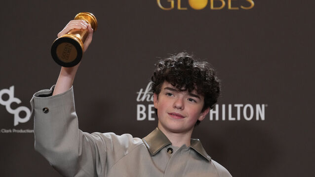 Owen Cooper poses with the award for best performance by a male supporting actor in a television series. Picture: AP Photo/Chris Pizzello. <p>Owen Cooper poses with the award for best performance by a male supporting actor in a television series. Picture: AP Photo/Chris Pizzello.</p>