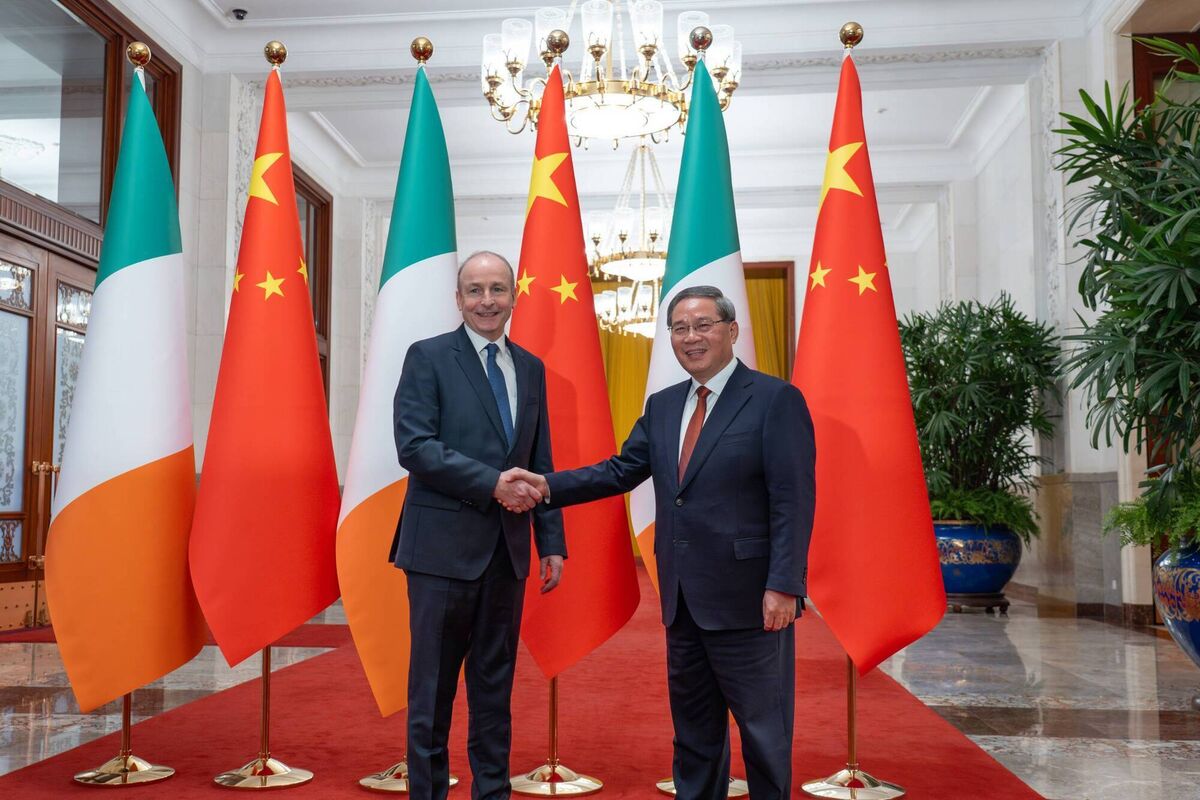 Taoiseach Micheál Martin meeting with Premier Li Qiang in Beijing last week. Taoiseach Micheál Martin meeting with Premier Li Qiang in Beijing last week.