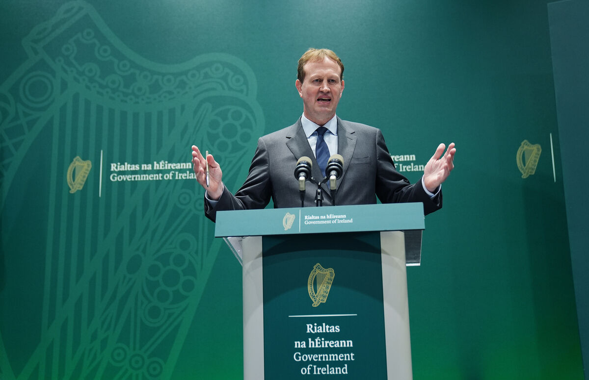 Justice minister Jim O'Callaghan at Government Buildings as proposals on stricter migration rules were brought to Cabinet in November.