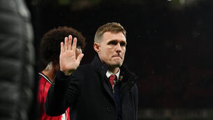 <p>Darren Fletcher oversaw Manchester United’s FA Cup defeat to Brighton (Martin Rickett/PA)</p>