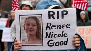 <p>Demonstrators protest outside the White House in Washington on Saturday against the Immigration and Customs Enforcement agent who fatally shot Renee Good in Minneapolis. Photo: AP/Jose Luis Magana</p>