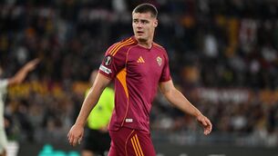 <p>Evan Ferguson has scored five goals fro Roma this season. Pic: ©INPHO/Giuseppe Fama</p> <p>Evan Ferguson has scored five goals fro Roma this season. Pic: ©INPHO/Giuseppe Fama</p>