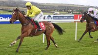 First jumps success for Donnacha O’Brien as Kilmeaden springs Punchestown surprise 