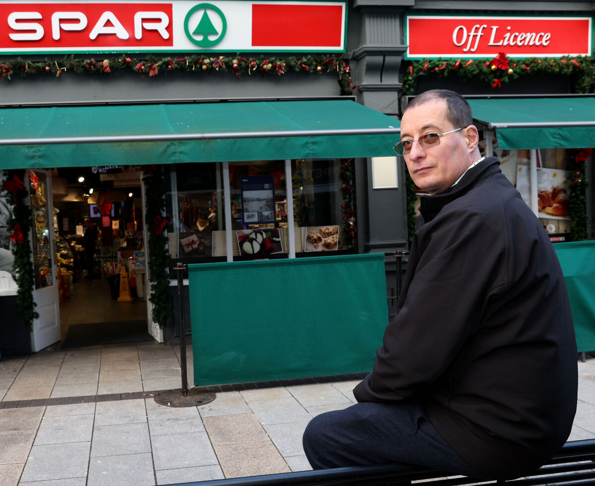 Gheorghe Palcu works in Spar by Day, Opera Singer by night, on MacCurtain Street, Cork. Picture: Jim Coughlan