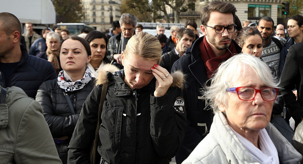 Europe pays silent tribute to Paris massacre victims