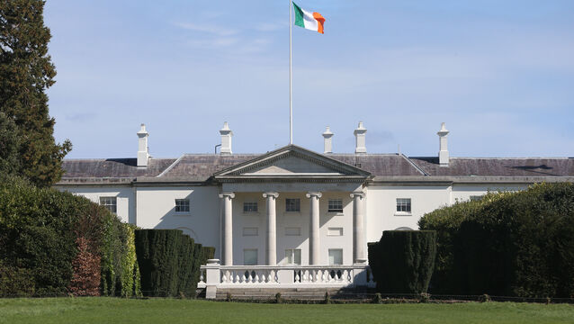 <p>Aras an Uachtarain, home of the Irish President in Phoenix Park, Dublin (PA)</p>