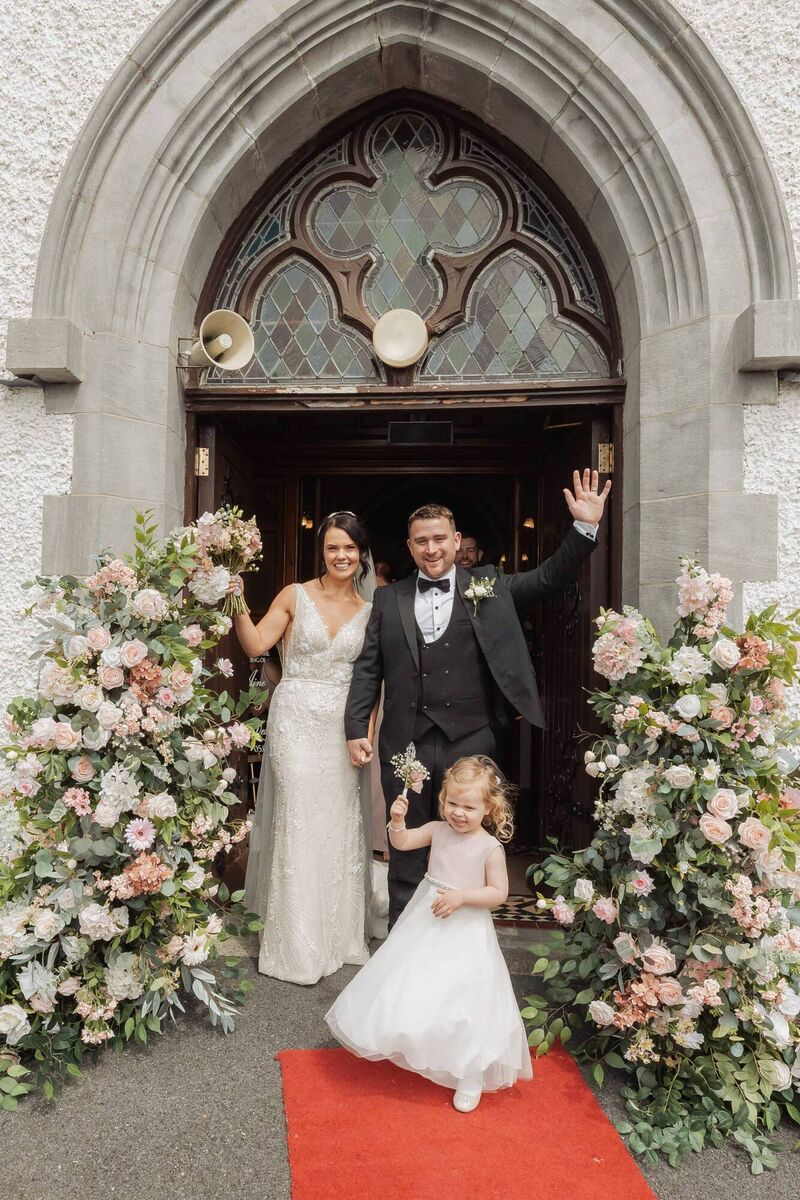Aine Keogh and Dessie Lennon with Croía Lennon. Pictures: Hu O’Reilly Photography 