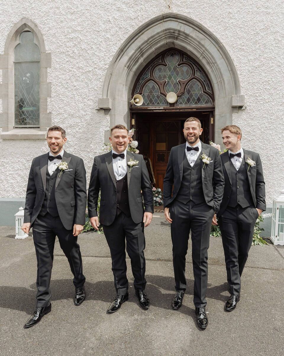 Dessie Lennon with Stephen Lynch, Des Reynolds and John McKenna.