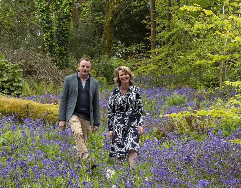 The late Seamus O’Brien of the National Botanic Gardens, Kilmacurragh, Co Wicklow, and Jane Somerville of Drishane House and Gardens. Picture: Dan Linehan