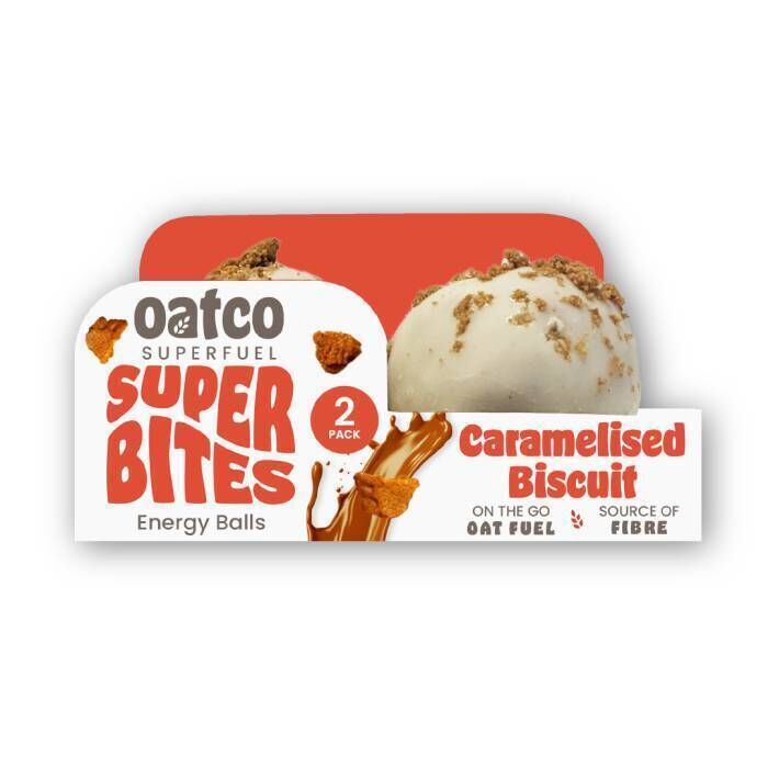 Oatco super fuel caramelised biscuit energy balls, Aldi