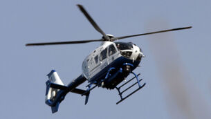 <p>Gardaí deployed a helicopter involving vulnerable minor in a stolen vehicle. File photo: Brendan Gleeson/PA</p>