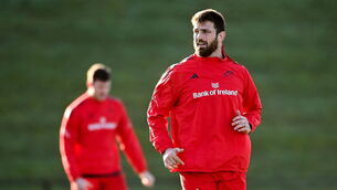 <p>Jean Kleyn during Munster training at the University of Limerick. Pic: David Fitzgerald/Sportsfile</p>