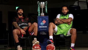 <p>WAR: Ballincollig's Latrell Jossel and Tralee Warriors' Jordan Perkins pictured at the Domino's National Cup Finals Media Day. Pic: ©INPHO/Dan Sheridan</p> <p>WAR: Ballincollig's Latrell Jossel and Tralee Warriors' Jordan Perkins pictured at the Domino's National Cup Finals Media Day. Pic: ©INPHO/Dan Sheridan</p>