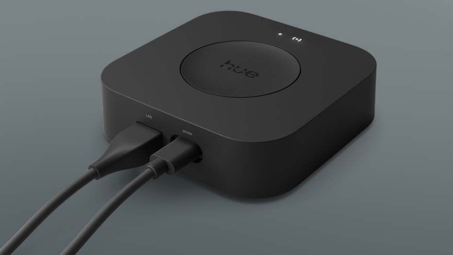 The Bridge Pro is capable of managing up to 150 lights and 50 accessories from a single hub. Picture: Signify.