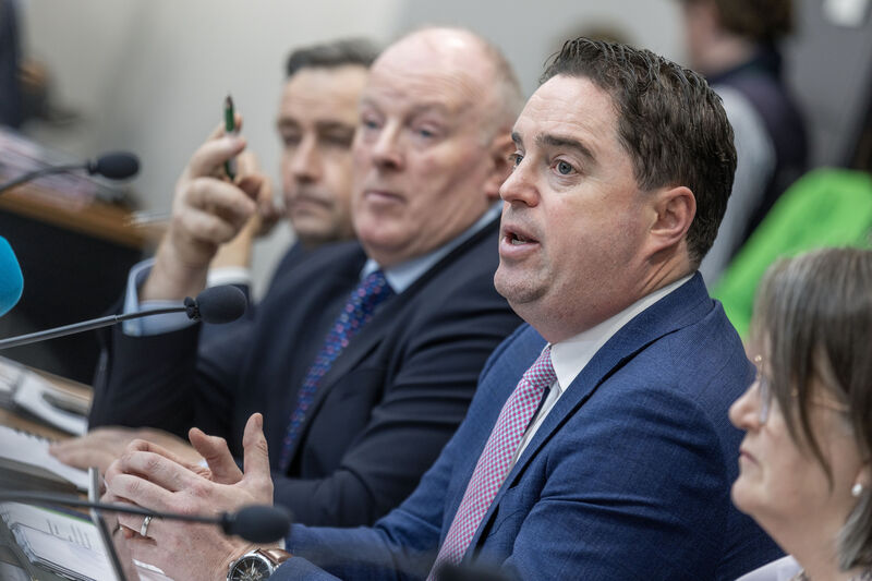 Agriculture minister Martin Heydon speaking during the 71st IFA AGM at the Farm Centre in Dublin.