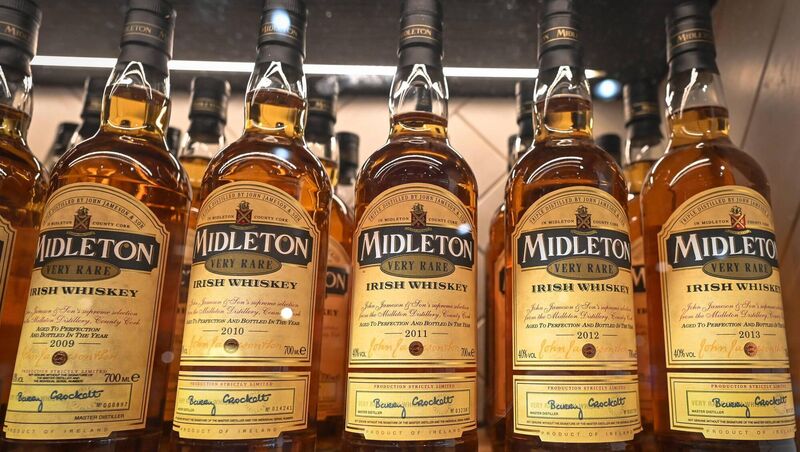 A selection of Midleton Very Rare, which is one of the many brands produced by Irish Distillers. (Photo by Artur Widak/NurPhoto) A selection of Midleton Very Rare, which is one of the many brands produced by Irish Distillers. (Photo by Artur Widak/NurPhoto)