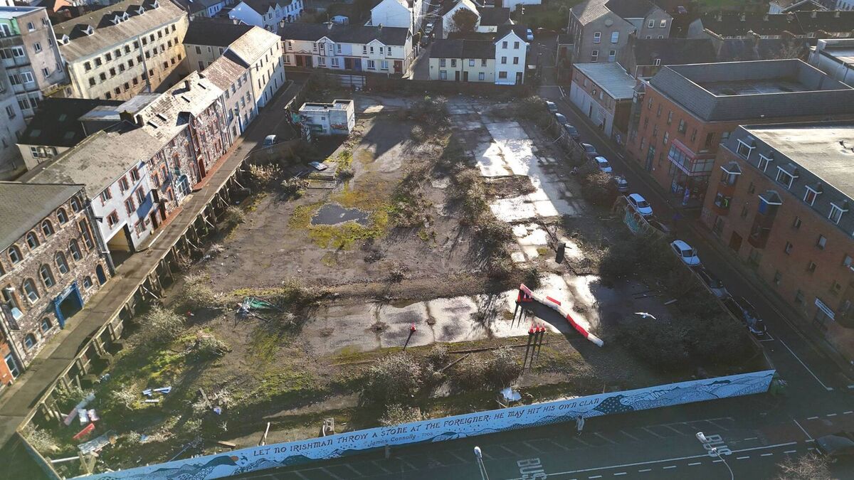The city centre site is bounded by Meade Street, Cove Street, Drinan Street and Sullivan's Quay, beside the River Lee. 	Picture Larry Cummins