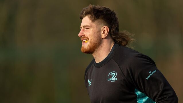 <p>Joe McCarthy in squad training for Leinster. Pic: Morgan Treacy/Inpho</p>