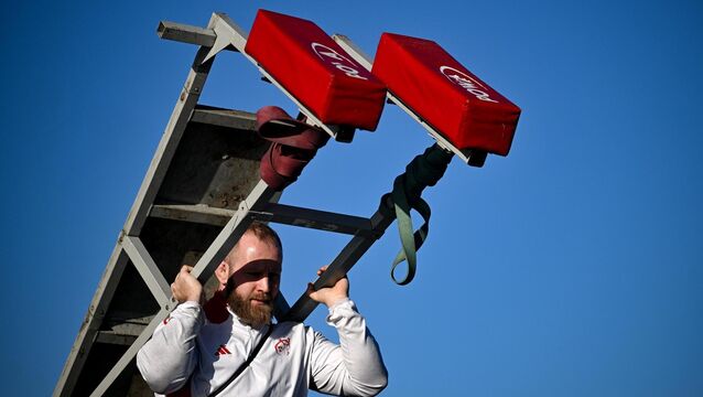 <p>STRONGMAN: Jeremy Loughman during Munster Rugby squad training. Pic:  David Fitzgerald/Sportsfile</p>